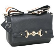 Wholesale - BHPC BLK FASHION HANDBAG W/FLAP OVER & ADJUSTABLE SHOULDER STRAP C/P 24